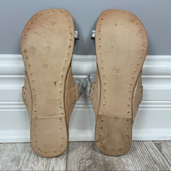 Leather NEW 39 sandals flip flops - Picture 2 of 3